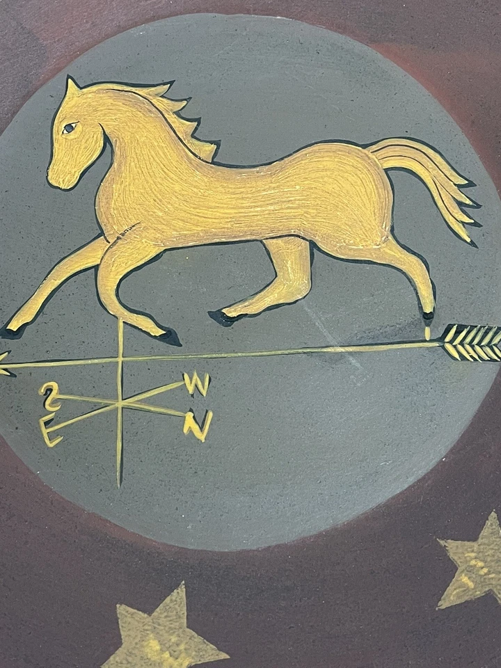 Kathy Graybill Hearthside Large Plate Weathervane Horse Platter 12.5” - Image 2 of 4