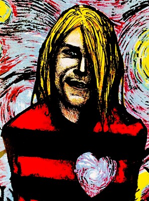 Nirvana Kurt Cobain Art Print Poster 2005 Malleus Rock Sound 