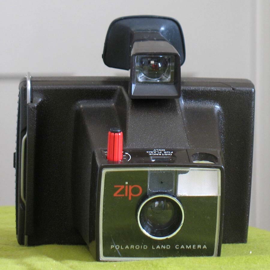 Polaroid Zip Land Instant Camera with Carry Strap Shutter WORKS