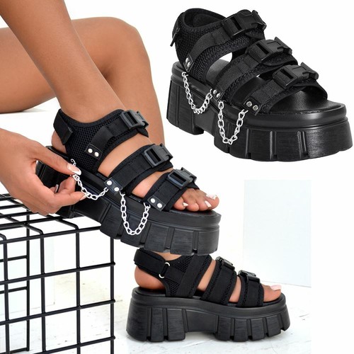 chunky black flatforms