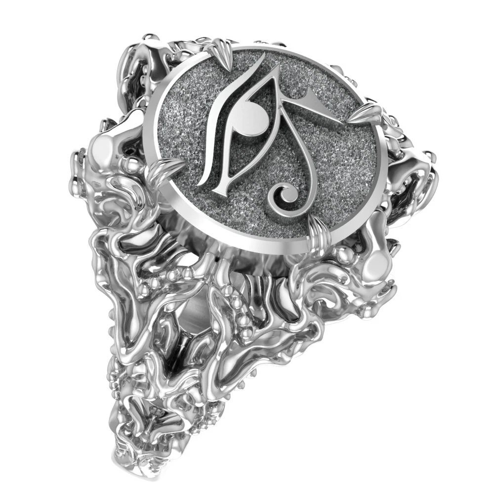 925 Sterling Silver Eye Of Horus Ring for Women Egyptian Jewelry