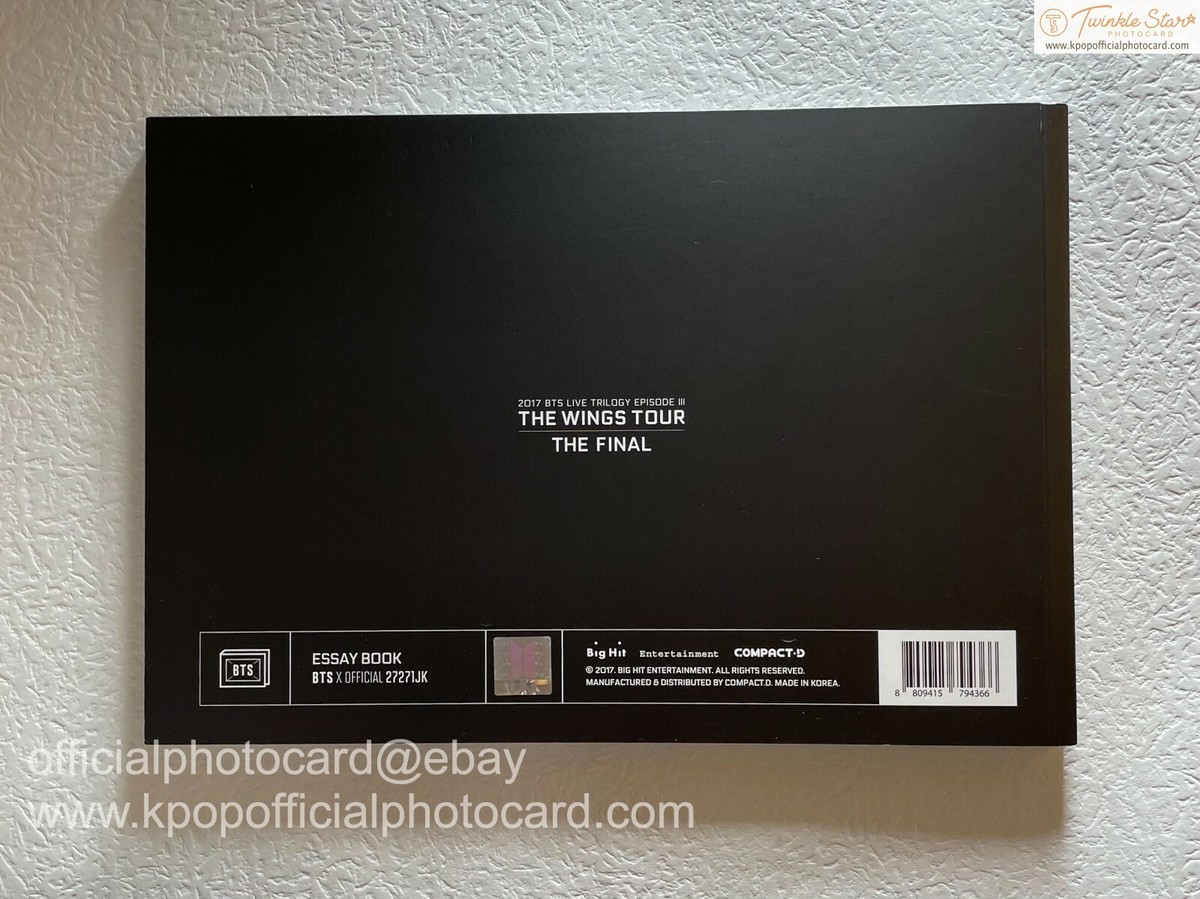 BTS The Wings Tour Essay Book for Jungkook Official