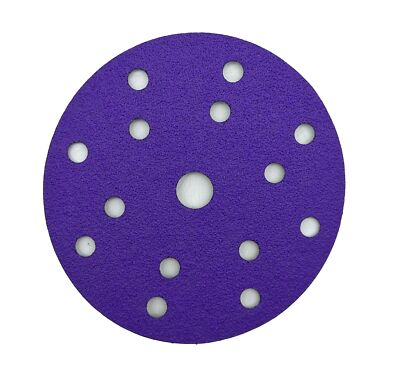 #ad #ad Power Sand Purple Discs 25 Pack 6Inch 150mm 220Grit Ceramic With Hook amp; Loop 15H $14.99