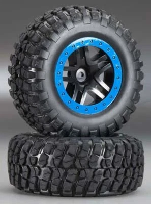 Traxxas Slash 2WD/4X4 BF Goodrich Mud Terrain Tire/Split-Spoke Wheel TRA5883A - Image 1 of 2