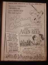 The Benny Goodman Story Rare Original Promo Poster Ad Framed!