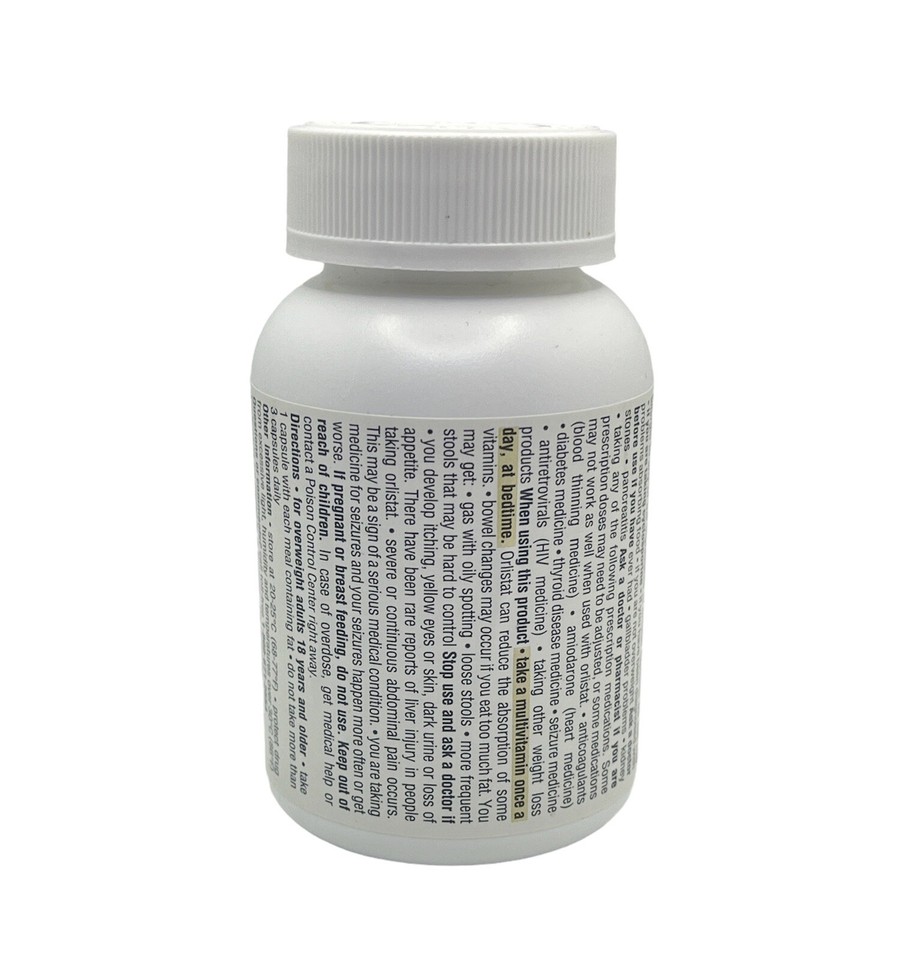 Alli Weight Loss Diet Aid Orlistat 60 mg, 120 Capsules Refill Pack EXP