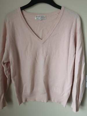 Eerduosi Pure Real Cashmere Pullover 10 12 14 Pulli 40 TOP Rosa Sweatshirt T Tee