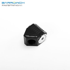 BARROW Rotary 45 Degree M-F G1/4 Fitting for 3/8 water liquid cooling Black