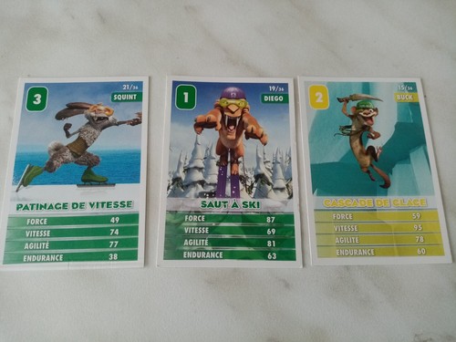 Pack De 42 Boosters L'Âge De Glace – Les Courses Artiques – Cartes Françaises (Intermarché)