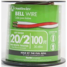 100 Ft. 20/2 Twisted CU Bell Wire