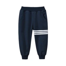 Toddler Boys Stripped Jogger-Navy, 18Months-5Years
