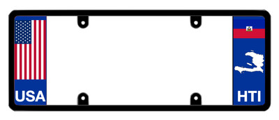 DFS Haiti HTI Patented License Plate Frame Holder      