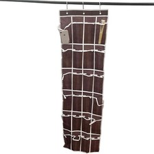 24 Pockets Hanging Storage Hanger Closet with Hooks The Door Shoe Organizer Rack
