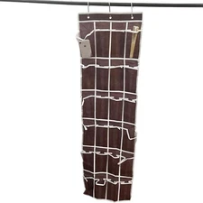 24 Pockets Hanging Storage Hanger Closet with Hooks The Door Shoe Organizer Rack