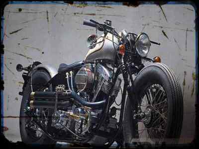 A4 Blechschild Motorrad Typ 9 Zero Engineering