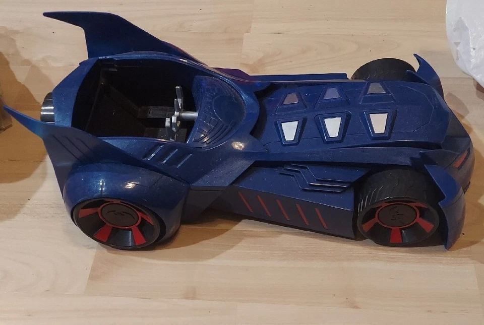 BATMAN Power Attack Total Destruction Blue Batmobile Mattel W7232 DC comics  - Image 3 of 3