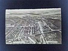 1940s' RPPC Aerial Postcard Dawson Creek B.C., Blivic Studios