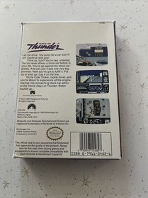 D&iacute;as de trueno con caja y espuma de poliestireno. Nintendo NES