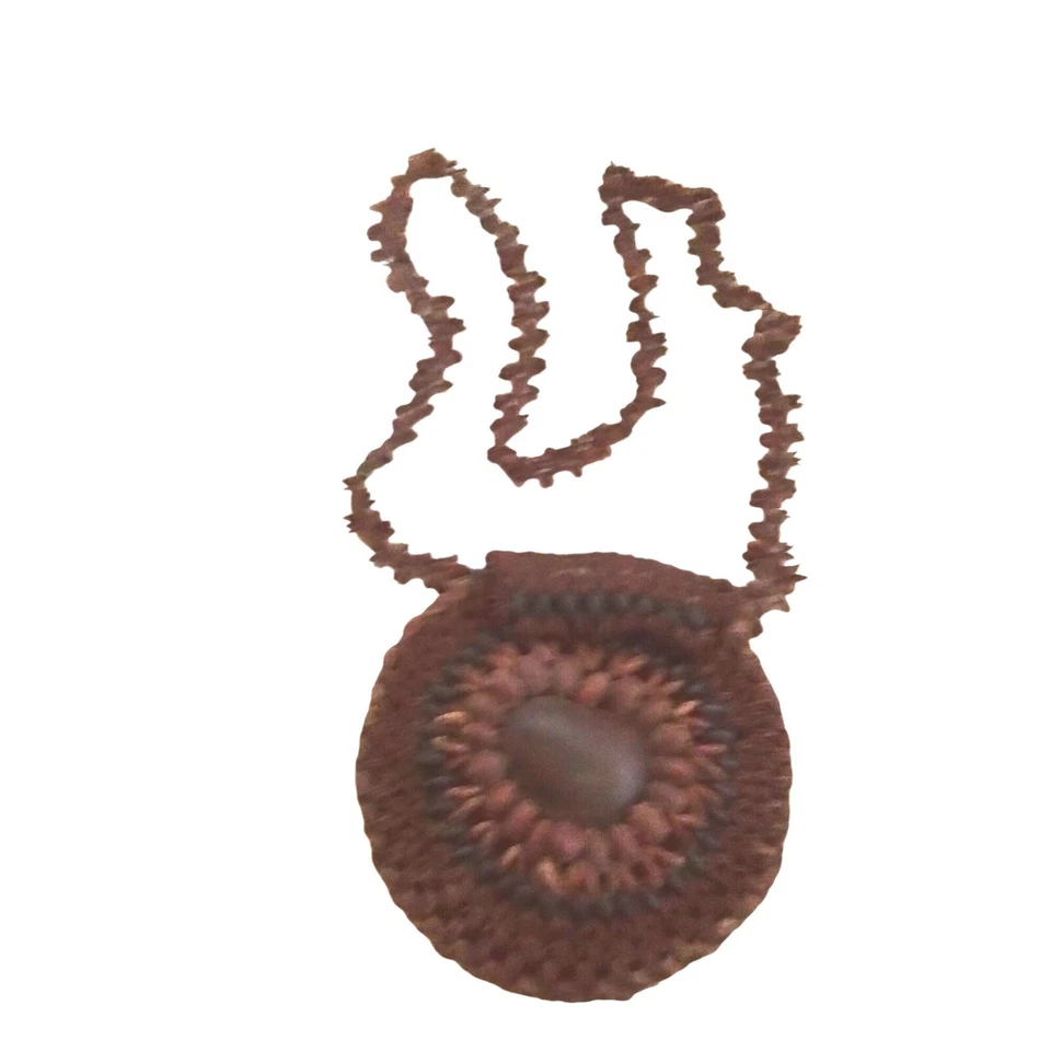 Bolso Hippie Vintage Semillas de Manzana Semilla Artesanal Boho Festival Años 60 a 70 Foto 4 de 4