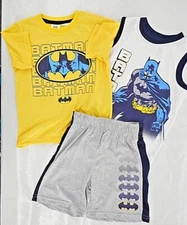 Boys DC's Batman 3PC. Short Set Size 5/6