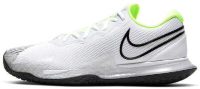 Nike Court Air Zoom Vapor Cage 4 Tennis HC Sz 6 Men White Volt Black CD0424-100 Nike Court Air Zoom Vapor Cage 4 Mens - White/Black/Volt  main image 4
