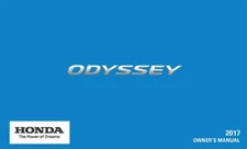 2017 Honda Odyssey Owners Manual User Guide Reference Operator Book