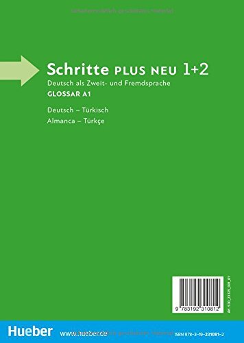 Hueber Verlag Schritte Plus Neu Hueber Verlag G Schritte plus Neu 1+2: Deutsch als Zweitsprache / Glo