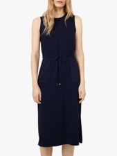 WAREHOUSE LADIES UTILITY NAVY MIDI DRESS NEW (ref 322) SALE