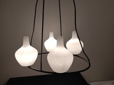 LAMPADA SOSPENSIONE 4 LUCI, ANNI 50/60. STILE ARREDOLUCE, STILNOVO, LUCI, STILUX