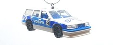 Christmas Ornament for Volvo 350 Estate White Blue