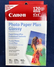 Canon Inkjet Photo Paper Plus Glossy 4x6 120 Sheets NIB