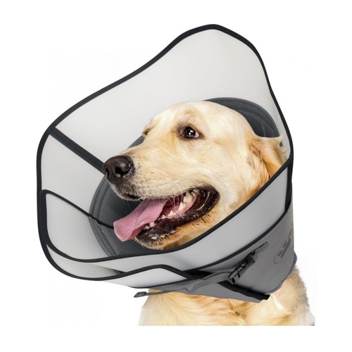 IFurffy Dog Cone for After Surgery,Breathable Soft Dog Cone Size Extra Large