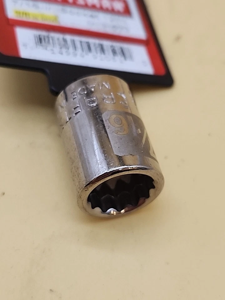 Craftsman Tools 3/4" 6 Point 3/8" Drive Shallow Socket G2D 34633 USA - Image 2 of 4