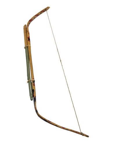 Vintage Wandbild Indianer Profil Kopfschmuck Schleife Dwight Indianerschule signiert - Bild 2 von 10