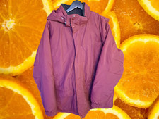 L.L. Bean Maroon Winter Coat With Lots of Pockets and Removable Hood Size XL