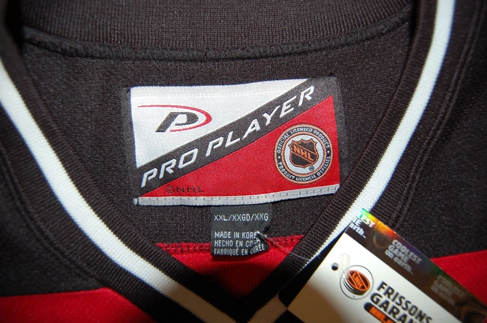 Camiseta nova com etiquetas vintage 2000 New Jersey Devils Pro Player Scott Gomez autógrafo XXL - Imagem 3 de 4