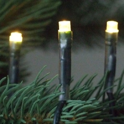 LED Lichterkette 400er warmweiß / grün 40m aussen f-H-S 11499