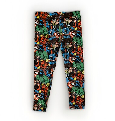 Marvel Comics Leggings Hulk, Captain America Girls Spider-Man Custom Made S 4-5
