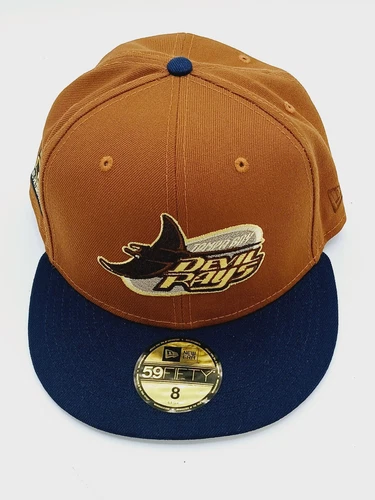 Tampa Bay Devil Rays Blue/Brown New Era 59Fifty Fitted 8 Hat Tropicana..
