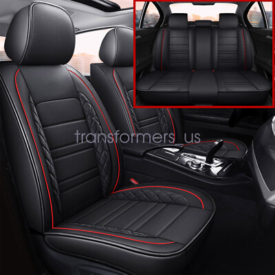 Car Seat Covers Full Set for Ford Explorer Sport Trac，C-Max，EcoSport PU Leather