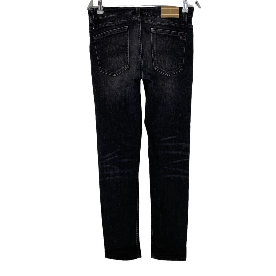 Tommy Hilfiger Simon Ragazzi Grigio Scuro Aderente Jeans 14 Anni 164 Cm. W28 L30 - Immagine 2 di 4