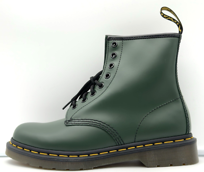 Doc Dr. Martens 1460 Smooth Leather Lace Up Boots Green  display picture 2