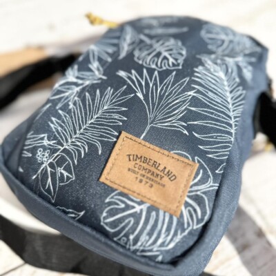 Timberland Blue Bum Bag Men's Money Belt Retro Festival