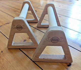 Wood Power PowerBars XL Premium Parallettes Calisthenics Griffe