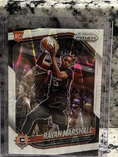 2025 Panini Prizm WNBA - Rayah Marshall #47 White Seismic Prizm (RC)