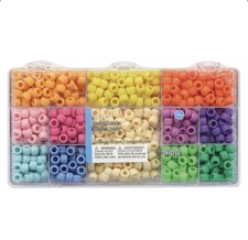 Multi Color Matte Pony Beads By Creatology 6mm X 9mm