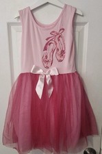 Girls Ballerina Dress Size XL Extra Large 12/14 Pink Tutu Ballet Slipper Costume