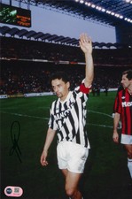 ROBERTO BAGGIO SIGNED 12x8 JUVENTUS ITALY LEGEND PHOTO (ACG CERT AG17160)