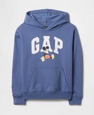GAP X Disney Youth Large 10 Mickey Mouse Blue Hoodie Sweatshirt NEW