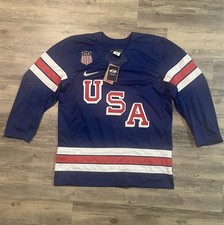 NEW SOLD OUT  Authentic Team USA 2026 Olympic Hockey Nike Jersey L Large Blank